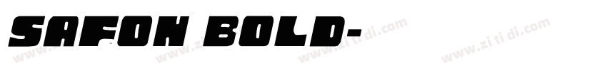 SAFon Bold字体转换